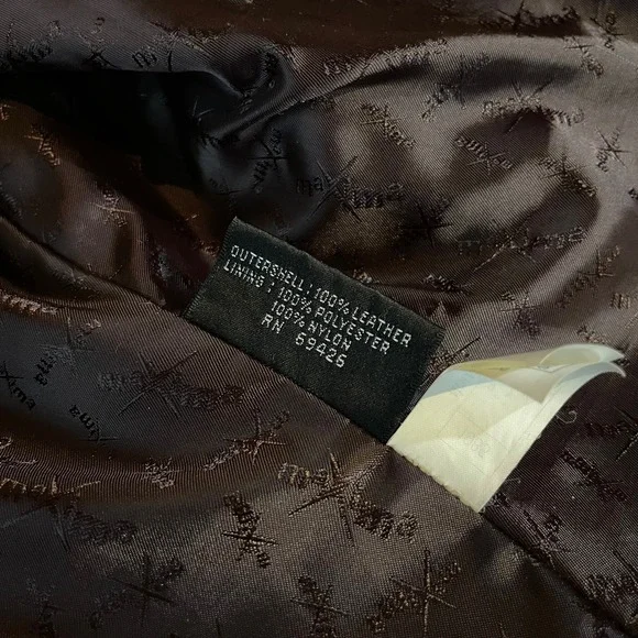 Wilsons Maxima Leather Jacket Womens Large Burgundy Zip Front Collared Coat L - Picture 7 of 11